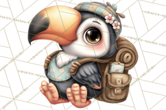 Tropical Jungle Clipart PNG, Wild Animals Nature Elements Product Image 3