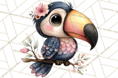 Tropical Jungle Clipart PNG, Wild Animals Nature Elements Product Image 4