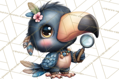 Tropical Jungle Clipart PNG, Wild Animals Nature Elements Product Image 5