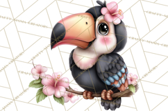 Tropical Jungle Clipart PNG, Wild Animals Nature Elements Product Image 2