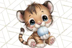 Tropical Jungle Clipart PNG, Wild Animals Nature Elements Product Image 2