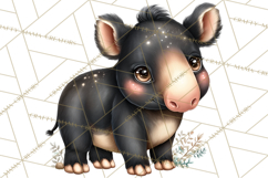Tropical Jungle Clipart PNG, Wild Animals Nature Elements Product Image 3