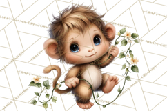 Tropical Jungle Clipart PNG, Wild Animals Nature Elements Product Image 5