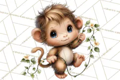 Tropical Jungle Clipart PNG, Wild Animals Nature Elements Product Image 5