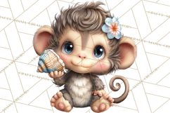 Tropical Jungle Clipart PNG, Wild Animals Nature Elements Product Image 2