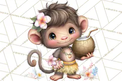 Tropical Jungle Clipart PNG, Wild Animals Nature Elements Product Image 3