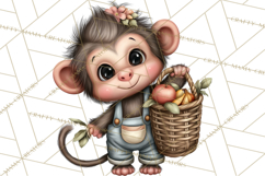 Tropical Jungle Clipart PNG, Wild Animals Nature Elements Product Image 4