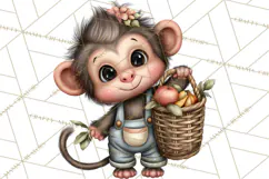 Tropical Jungle Clipart PNG, Wild Animals Nature Elements Product Image 4