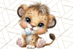 Tropical Jungle Clipart PNG, Wild Animals Nature Elements Product Image 5