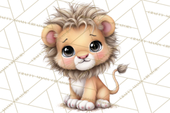 Tropical Jungle Clipart PNG, Wild Animals Nature Elements Product Image 3