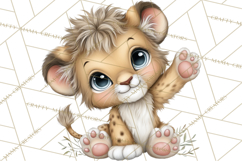 Tropical Jungle Clipart PNG, Wild Animals Nature Elements Product Image 4