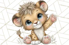 Tropical Jungle Clipart PNG, Wild Animals Nature Elements Product Image 4