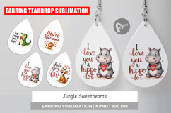 Jungle Sweethearts Valentine Earring Product Image 1