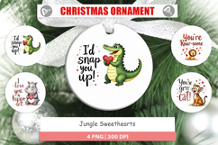 Jungle Sweethearts Valentine Ornament Product Image 1