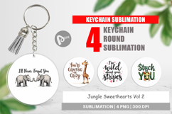 Jungle Sweethearts Valentine Keychain Product Image 1