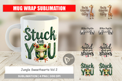 Jungle Sweethearts Valentine Mug Wrap Product Image 1