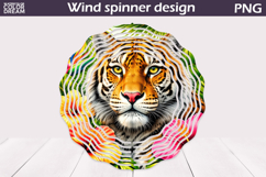 Tiger Wind Spinner | Tropical Jungle Art Product Image 1
