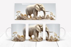 3D Animal Mug Sublimation Wraps, Jungle Animal Mug Wrap Set Product Image 2