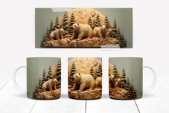 3D Animal Mug Sublimation Wraps, Jungle Animal Mug Wrap Set Product Image 13