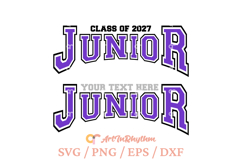 Class of 2027 Junior shirt svg, Custom third year svg Product Image 4