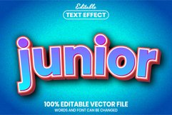 Junior text editable text effect style Product Image 1