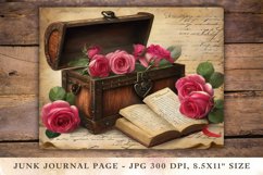 Valentine Junk Journal Pages - chest Product Image 1