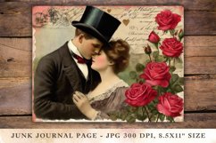 Valentine Junk Journal Pages - couple Product Image 1
