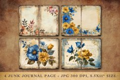 Junk Journal Pages Floral Flower Foliage Page 26 Product Image 1
