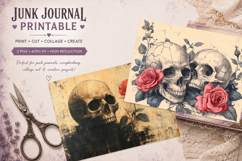 journal junk|gothic skull PNG Product Image 1