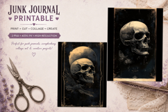 journal junk |gothic skull PNG Product Image 1
