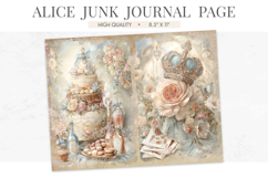 Alice in Wonderland Vintage Junk Journal Page Product Image 2