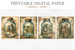 Vintage Bottle House Junk Journal Papers Product Image 2