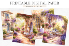 French Terrace Garden Junk Journal Papers Product Image 1
