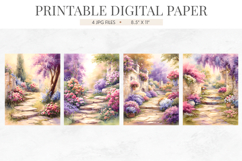 Wisteria Garden Path Junk Journal Papers Product Image 2