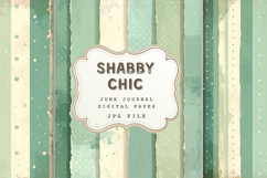 shabby chic digital paper, junk journal vintage scrapbook Product Image 1