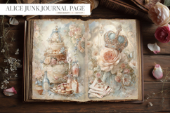 Alice in Wonderland Vintage Junk Journal Page Product Image 1
