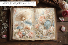 Alice in Wonderland Vintage Junk Journal Page Product Image 1