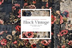 Black Vintage Junk Journal Pages Bundle Product Image 1