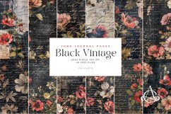 Black Vintage Junk Journal Pages Bundle Product Image 2