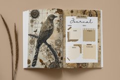 Steampunk Bird Junk Journal Page Product Image 7