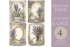 Lavender Printable Junk Journal Pages Product Image 1
