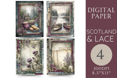 Scotland Cottage Junk Journal Pages Printable Product Image 1