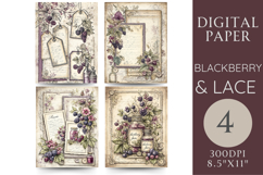 Blackberry Apothecary Pages Printable Junk Journal Product Image 1