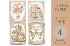 Pastel Vintage Birthday Pages Product Image 1