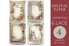 Christmas Junk Journal Pages Bells, Tags &amp; Baking Product Image 1