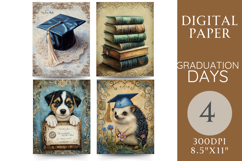 Graduation Journal Pages Books, Puppy &amp; Hedgehog Product Image 1