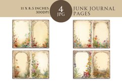 Wild Flowers Junk Journal Bi-fold Pages Product Image 1