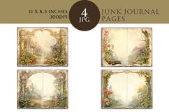Enchanted Garden Junk Journal Bi-fold Pages Product Image 1