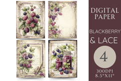 Blackberry Junk Journal Kit Printable Berry Pages Product Image 1