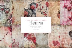 Hearts Junk Journal Pages Bundle Product Image 2